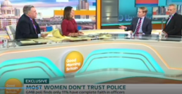 Good morning britain discusses our women's trust in police research