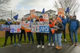 Junior Doctor Strikes picket line